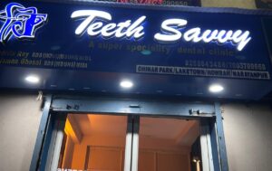 TeethSavvy dental clinic in Chinar Park exterior signage visible from street for dentist near me search